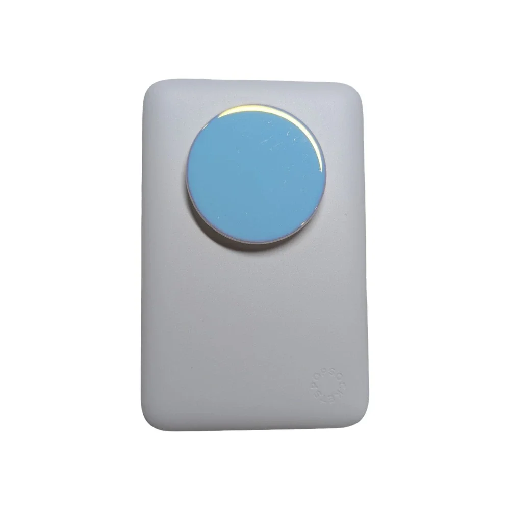 Gg4-R PopSockets PowerPack 5000mAh MagSafe & Grip White Iridescent Referb Tested